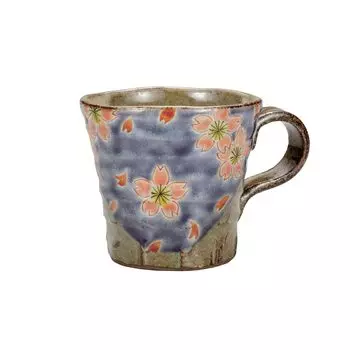 Кружка Kutani Ware Iwataya Kinuyo Okada/Сакура K8-874