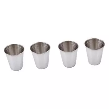 Кружка-кувшин из нержавеющей стали с широким горлом, дорожная кружка, бытовая чашка для питья пива, кофе, воды 30 ML серебряный