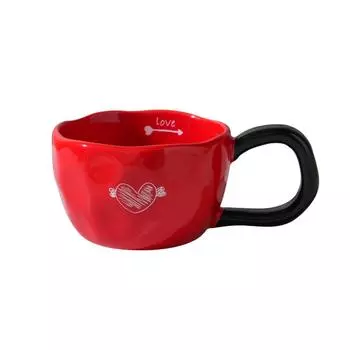 Кружка Любви Простая Кружка Универсальная Чашка Чашка для Послеполуденного Чая Керамическая Кружка Персонализированный Подарок Офисная Кофейная Чашка 330ml