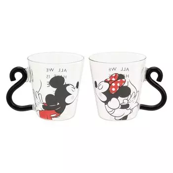 Кружка Maebata Disney Mickey Friends, пара кружек из термостойкого стекла, 290 мл, подарочная специальная коробка 52159 и