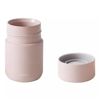 Кружка Marna Everywhere 200 мл, как вакуум, 2 слоя, широкая горловина, бутылка для воды, маленькая бутылка из нержавеющей стали, кофейный лепесток, розовый K771P (Питьевой