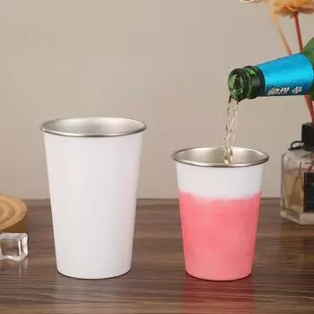 Кружка, меняющая цвет, креативная винная кружка, походная кружка, переносные пивные кружки из нержавеющей стали 350ml