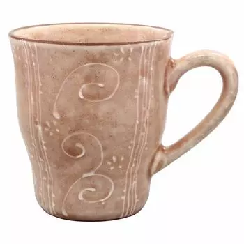 Кружка Mino Ware Ichichin Arabesque Pink, сделано в Японии 501-29
