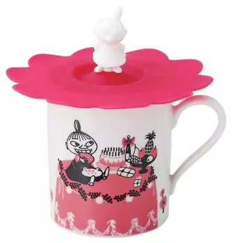 Кружка MOOMIN My pattern силиконовая чашка (с крышкой) ММ493-11П розовый