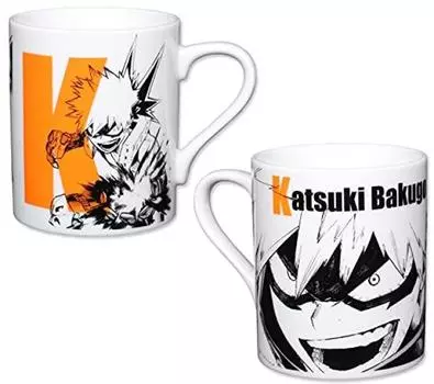 Кружка «Моя геройская академия» Кацуки Бакуго с буквой «К»