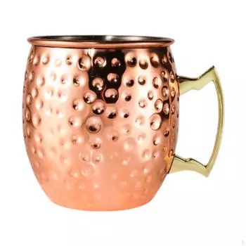 Кружка «Московский мул» из нержавеющей стали и меди, ручная работа, для вечеринок, ресторанов, уникальных подарков