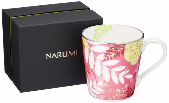 Кружка NARUMI Floral Paradise 290cc Розовый цветочный узор Великолепный милый стильный красочный дизайн Подарочная коробка в комплекте 51070-2773P розовый