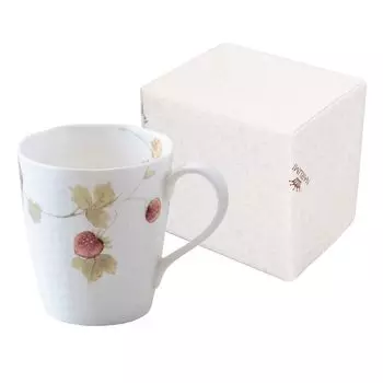 Кружка NARUMI Lucy Garden 370 куб. см, клубника, милый, стильный, рельефный, большой, подарочный, можно использовать в микроволновой печи, можно мыть в посудомоечной машине, в подарочной коробке, упакована 51281-2826PAZ