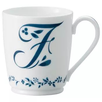 Кружка Noritake 285 куб. см, кружка с буквами алфавита, коллекционная, можно мыть в микроволновой печи, можно мыть в посудомоечной машине, костяной фарфор F MT59880/4946-F