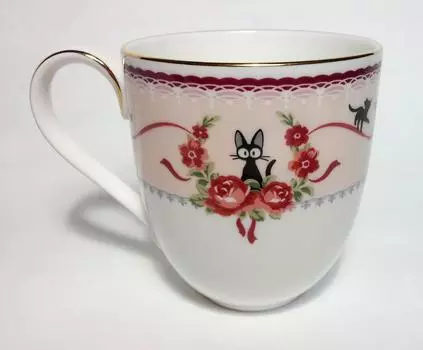 Кружка Noritake 310ccc Delivery Service розовая костяной фарфор Kiki s MJ58186/H-612L