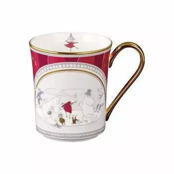 Кружка Noritake 395 куб. см Moomin Moominvalley Летний фестиваль 1 шт. Красный костяной фарфор TG93656/N-092L красный