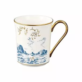 Кружка Noritake 395 куб. см Муми-папа Муми-тролль отправляется в море 1 шт. Белый костяной фарфор TG93656/N-091L белый