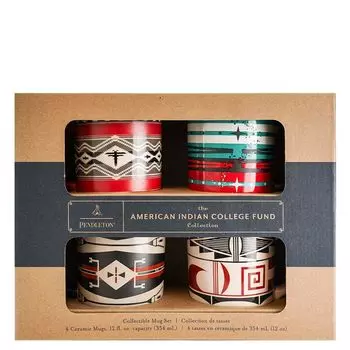 Кружка PENDLETON XK873 КОЛЛЕКЦИОННАЯ КЕРАМИЧЕСКАЯ КРУЖКА НАБОР ИЗ 4 ЧАСОВ Набор из 4 ЧАСОВ 55221 MULTI [Pendleton] [Предмет]