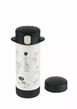 Кружка Richell 2WAY из нержавеющей стали Slim Mug 240 Black 1 шт. 240 мл 7 месяцев чёрный
