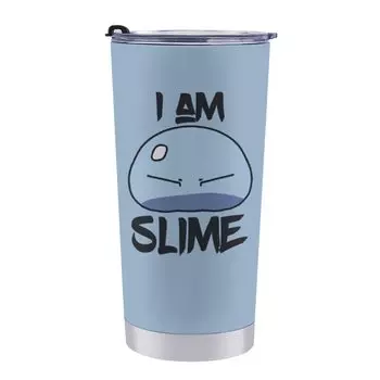 Кружка Rimuru Rolling Mug для кофе, удобная в использовании, с крышкой, портативная, 600 мл, с трубочкой из нержавеющей стали, с функцией капельного полива, товары с характерными чертами…