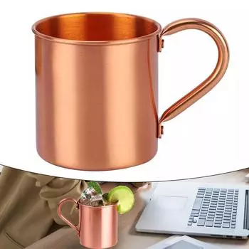 Кружка с медным покрытием, креативная, ручная работа, прочная, коктейльная кружка «Московский мул» для ресторана, бара, вечеринки, кухни 410ml