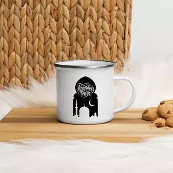 Кружка с принтом луны на праздник Ид Мубарак, креативная кружка с эмалированной ручкой, подарок на праздник Ид Мубарак для детей, стакан для воды, сока, напитков, молока, хороший подарок 360ml