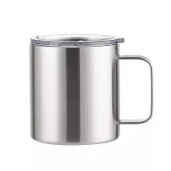 Кружка с ручкой 14 унций 304 нержавеющая сталь двухслойная вакуумная цветное напыление офисная кружка кружка для американского кофе 14oz