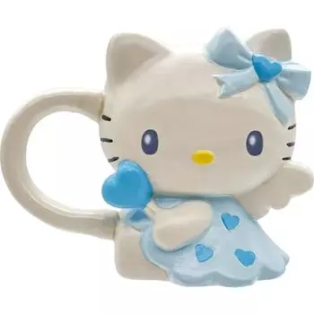 Кружка Sanart Sanrio SAN4647-1 Angel Hello Kitty, вырубная, прибл.. Диаметр 4,7 x 3,9 дюйма (12 х 10 см), 9,1 жидких унций (280 мл), Посуда, Разное Перейти