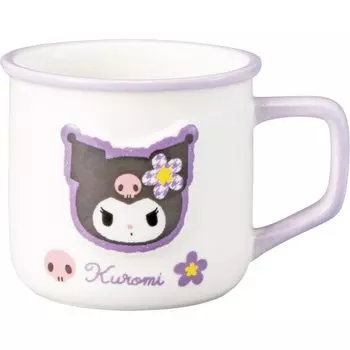 Кружка Sanrio Retro Enamel Style 300 мл 12 x 8 см 3D Персонажи Посуда Товары Разные Товары Белый Kaohana Kuromi Прибл.. приблизительно. SAN4548-4 белый