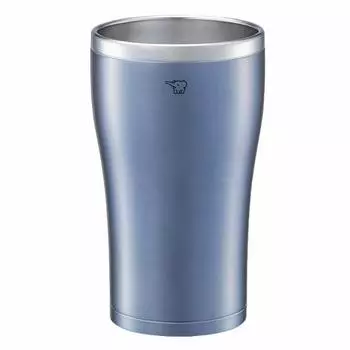 Кружка-стакан Zojirushi Mahobin из нержавеющей стали с двойной вакуумной теплоизоляцией и холодной изоляцией 450 мл, прозрачная синяя SX-DN45-AC