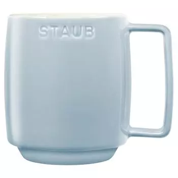 Кружка staub M светло-голубая керамическая кружка чашка керамическая безопасная для микроволновой печи японская керамическая штабелируемая кружка Stacking 350ml [Авторизованный продукт] Z1032-792