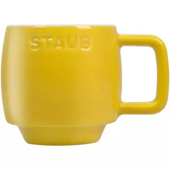 Кружка staub XS Citron керамическая кружка чашка эспрессо керамическая безопасная для микроволновой печи японская керамическая штабелируемая кружка Stacking 100ml [Авторизованный продукт] Z1029-084