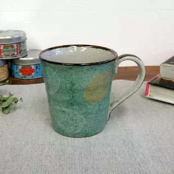Кружка Стильная посуда Kutani Ware Кружка Листья Керамика Люксовый бренд Сделано в Японии