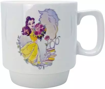 Кружка SunArt Walt Disney Company 100th Anniversary D100 Stacking Mug and the Belle Princess 305ml Посуда Товары Разные Товары Подарок Подарок на День Рождения