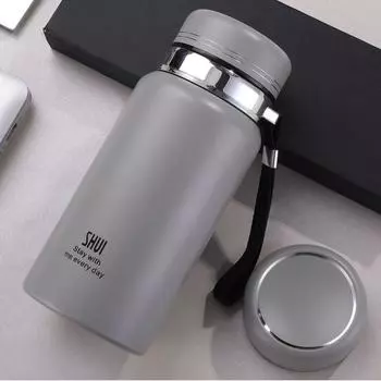 Кружка-термос большой вместимости, высокая ценность, для офиса, для студентов, чтобы брать с собой в школу, портативная, с отделением для чая, с термоизоляцией для холодных напитков, простой чайник 600ML