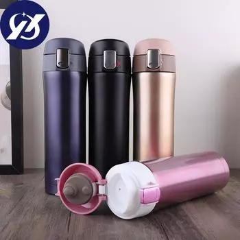 Кружка-термос из нержавеющей стали 304, кружка с замком для фото, рекламная подарочная кружка 350ml золотой