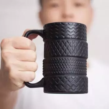 Кружка в форме покрышки, новинка, гаечный ключ и керамическая кружка в форме покрышки, удобная и прочная A