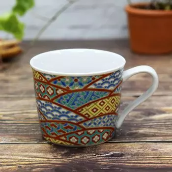 Кружка Waza no Kura Kutani, чашка, золотая, с мелким узором, керамическая посуда класса люкс, сделанная в Японии, подарок на 60-летие