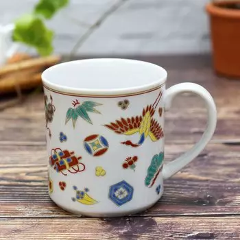 Кружка Waza no Kura Kutani Ware Treasure Pottery Luxury Brand Tableware Made in Japan Gift Birthday