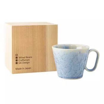 Кружка Wired Beans Mug прослужит всю жизнь, хрустальная кружка Kyoto ware, кофейная чашка объемом 240 мл в коробке из кедра (Проволочные бобы) (Гинто)