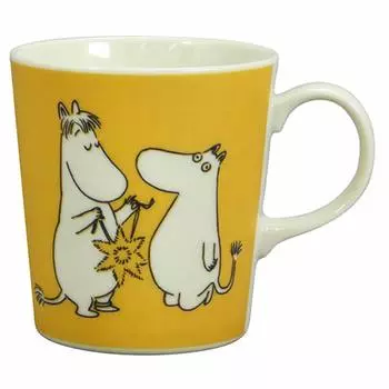 Кружка Yamaka Shoten MOOMIN 75th Anniversary 340 мл желтая Сделано в Японии MM2904-11 жёлтый