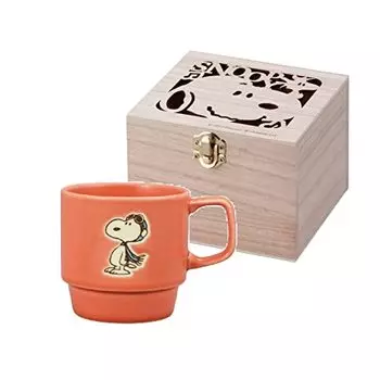 Кружка Yamaka Shoten Peanuts, прибл.. 11,8 жидких унций (340 мл), Деревянный ящик, микроволновая печь, можно мыть в посудомоечной машине, Snoopy Flying Ace, сделано в Японии