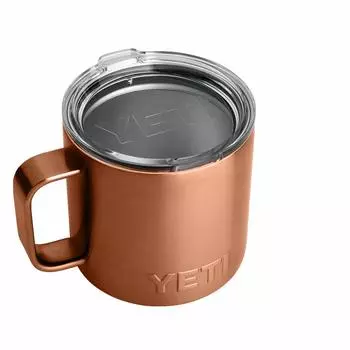 Кружка YETI Rambler 14 унций из нержавеющей стали с вакуумной изоляцией и стандартной крышкой, сталь,
