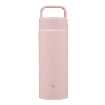 Кружка Zojirushi Mahobin из нержавеющей стали, бутылка для воды, 500 мл, с ручкой, можно мыть в посудомоечной машине, бесшовная, только 2 точки ухода, розовая, SM-RS50-PA