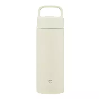 Кружка Zojirushi Mahobin из нержавеющей стали, бутылка для воды, 500 мл, с ручкой, можно мыть в посудомоечной машине, бесшовная, только 2 точки ухода, цвет экрю SM-RS50-WZ
