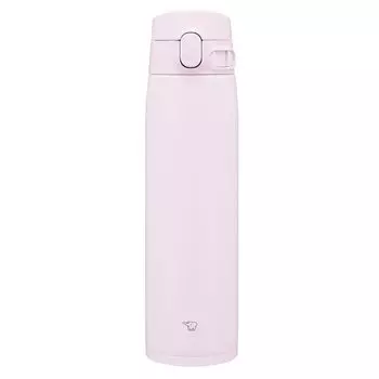 Кружка Zojirushi Mahobin из нержавеющей стали, бутылка для воды, большая емкость 720 мл, однокнопочный тип, бесшовная, только 3 точки обслуживания, нежно-розовый SM-VB72-PM