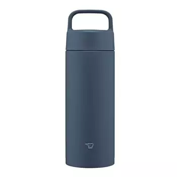 Кружка Zojirushi Mahobin из нержавеющей стали, бутылка для воды, 500 мл, с ручкой, можно мыть в посудомоечной машине, бесшовная, только 2 точки ухода, темно-синяя SM-RS50-AD