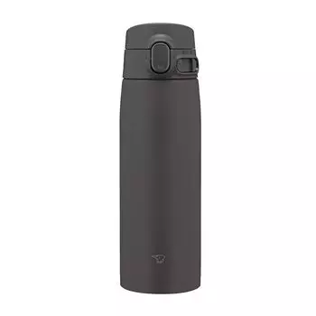 Кружка Zojirushi Mahobin из нержавеющей стали, бутылка для воды, большая емкость 600 мл, однокнопочный тип, бесшовная, только 3 точки обслуживания, мягкая черная SM-VB60-BM