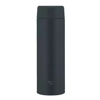 Кружка Zojirushi Mahobin из нержавеющей стали, бутылка для воды, 480 мл, винтового типа, можно мыть в посудомоечной машине, бесшовная, только 2 точки ухода, черная, SU-AA48-BA