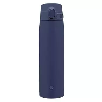 Кружка Zojirushi Mahobin из нержавеющей стали, бутылка для воды, большая емкость 720 мл, однокнопочный тип, бесшовная, только 3 точки обслуживания, цвет морской волны SM-VB72-AM