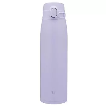 Кружка Zojirushi Mahobin из нержавеющей стали, бутылка для воды, большая емкость 950 мл, однокнопочный тип, бесшовная, только 3 точки обслуживания, сиреневый, фиолетовый SM-VB95-VM