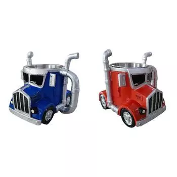 Кружки для кофе Semi-Truck Creative Truck Coffee Cup, кружка для кофе из смолы (синий)