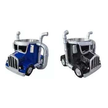 Кружки для кофе Semi-Truck Creative Truck Coffee Cup, кружка для кофе из смолы (синий)
