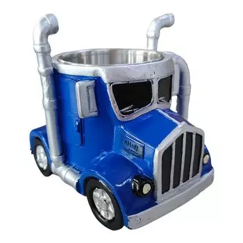 Кружки для кофе Semi-Truck Creative Truck Coffee Cup, кружка для кофе из смолы (синий)