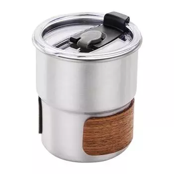 Кружки из нержавеющей стали с крышкой, не пропускающей жидкость, переносная термостойкая чашка для чая, воды, для домашнего офиса, уличной посуды 300ML